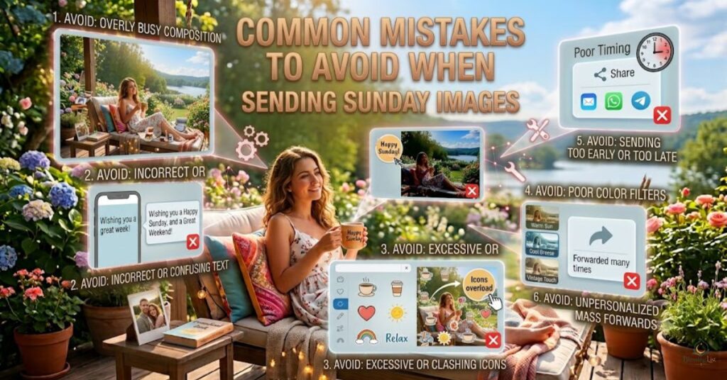 common mistakes to avoid when sending sunday images