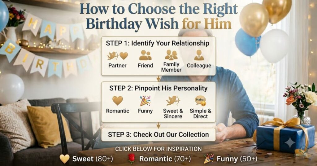 how to choose the right birthday wish for him