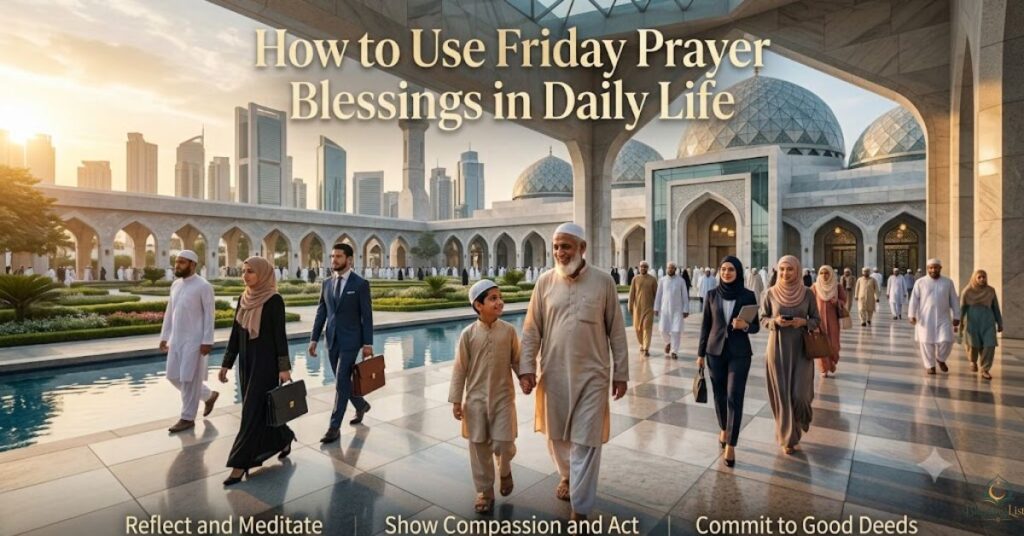 how to use friday prayer blessings in daily life