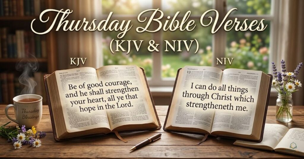 thursday bible verses kjv and niv