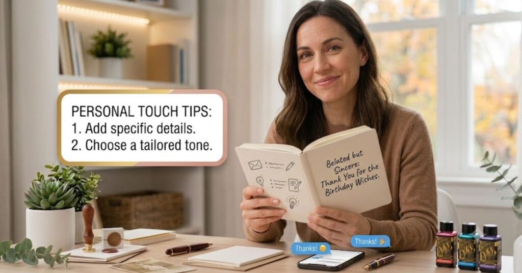 tips to make your thank you message feel more personal