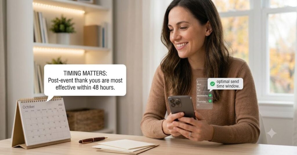 when should you send your thank you message
