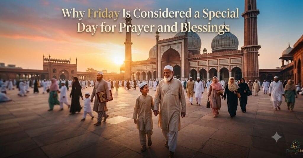why friday is considered a special day for prayer and blessings