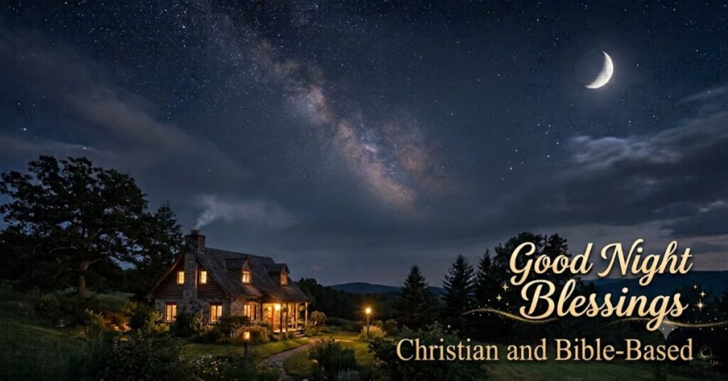 christian and bible based good night blessings